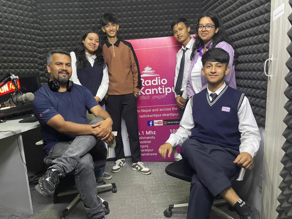 Our students participating in “Radio Kantipur” Program